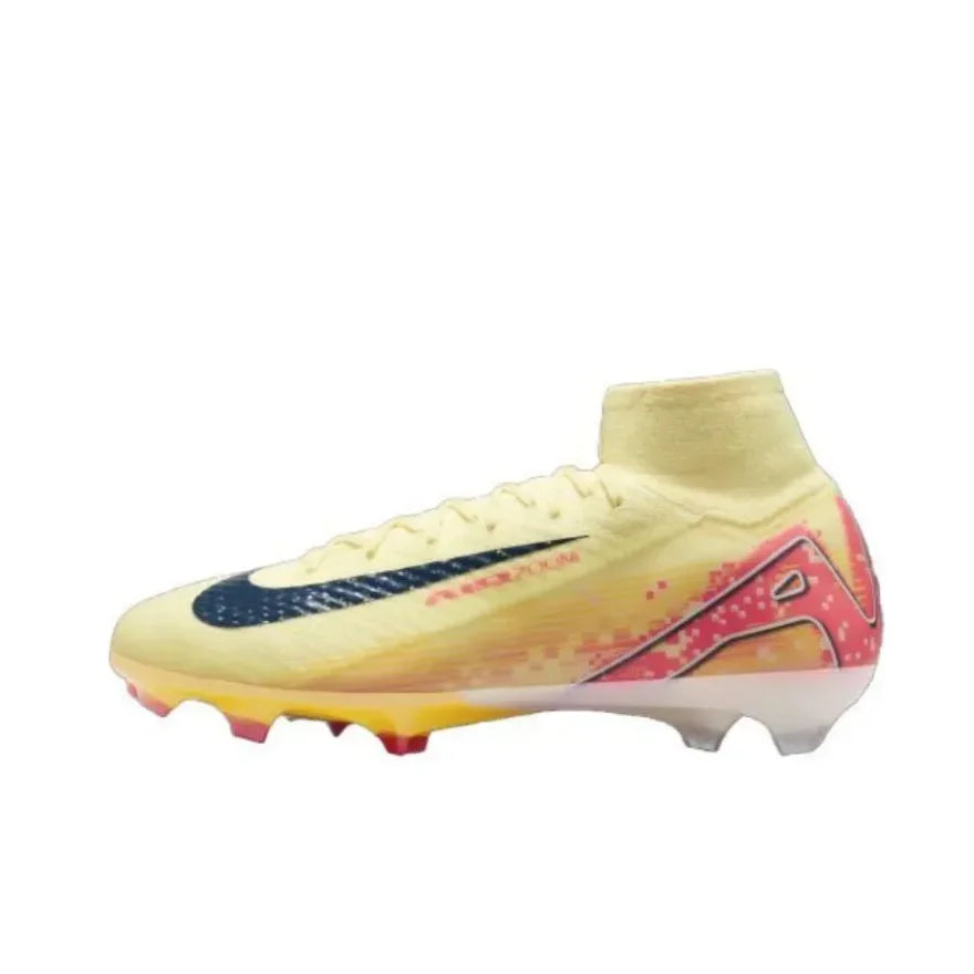 NIKE Mercurial Superfly 10 Elite FG High-Top Men football boots Cushioning rebound Soccer shoes Light and flexible sneaker white