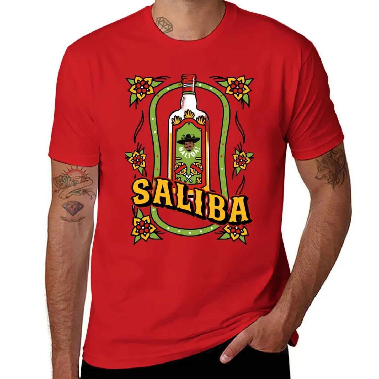 Arsenal William Saliba Tequila T-Shirt tops blacks for a boy big and tall t shirts for men