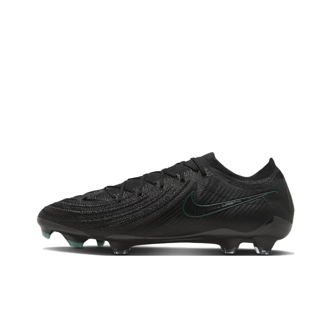 Nike Grey Phantom GX 2 Elite FG Original Men's Low Top Soccer Shoes Comfortable Non slip Hard Turf Natural Turf