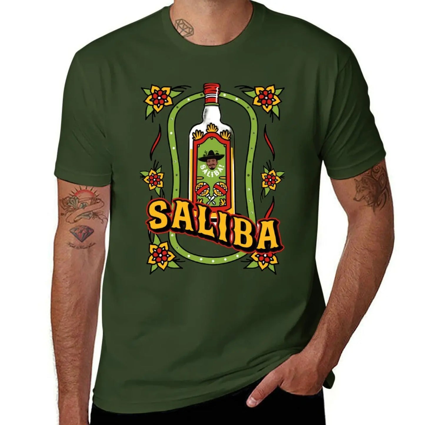 Arsenal William Saliba Tequila T-Shirt tops blacks for a boy big and tall t shirts for men