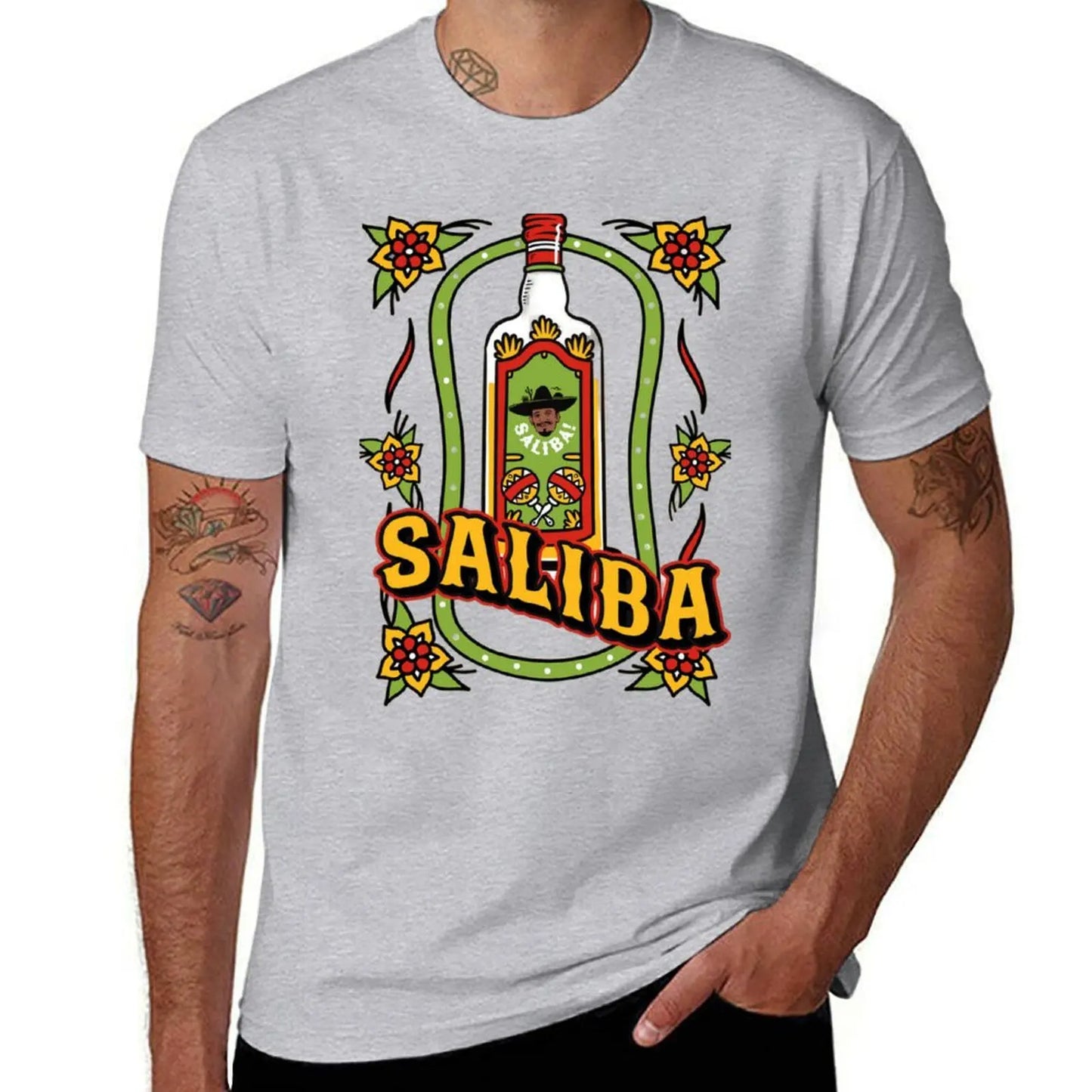 Arsenal William Saliba Tequila T-Shirt tops blacks for a boy big and tall t shirts for men