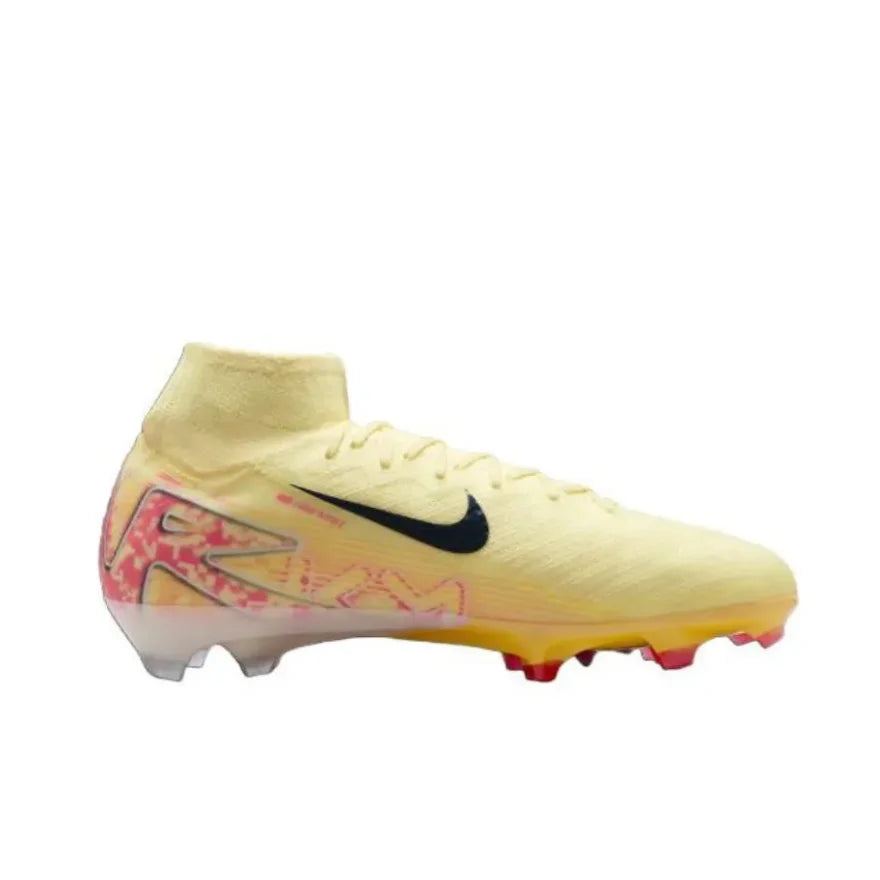 NIKE Mercurial Superfly 10 Elite FG High-Top Men football boots Cushioning rebound Soccer shoes Light and flexible sneaker white